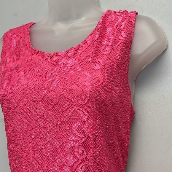 NWT Pacsun Kirra Fuchsia Lace Mini Dress Size XLG - Picture 3 of 6